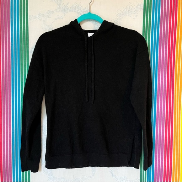 MADE FOR ITALIC quinn cashmere sweater hoodie medium - Picture 3 of 11